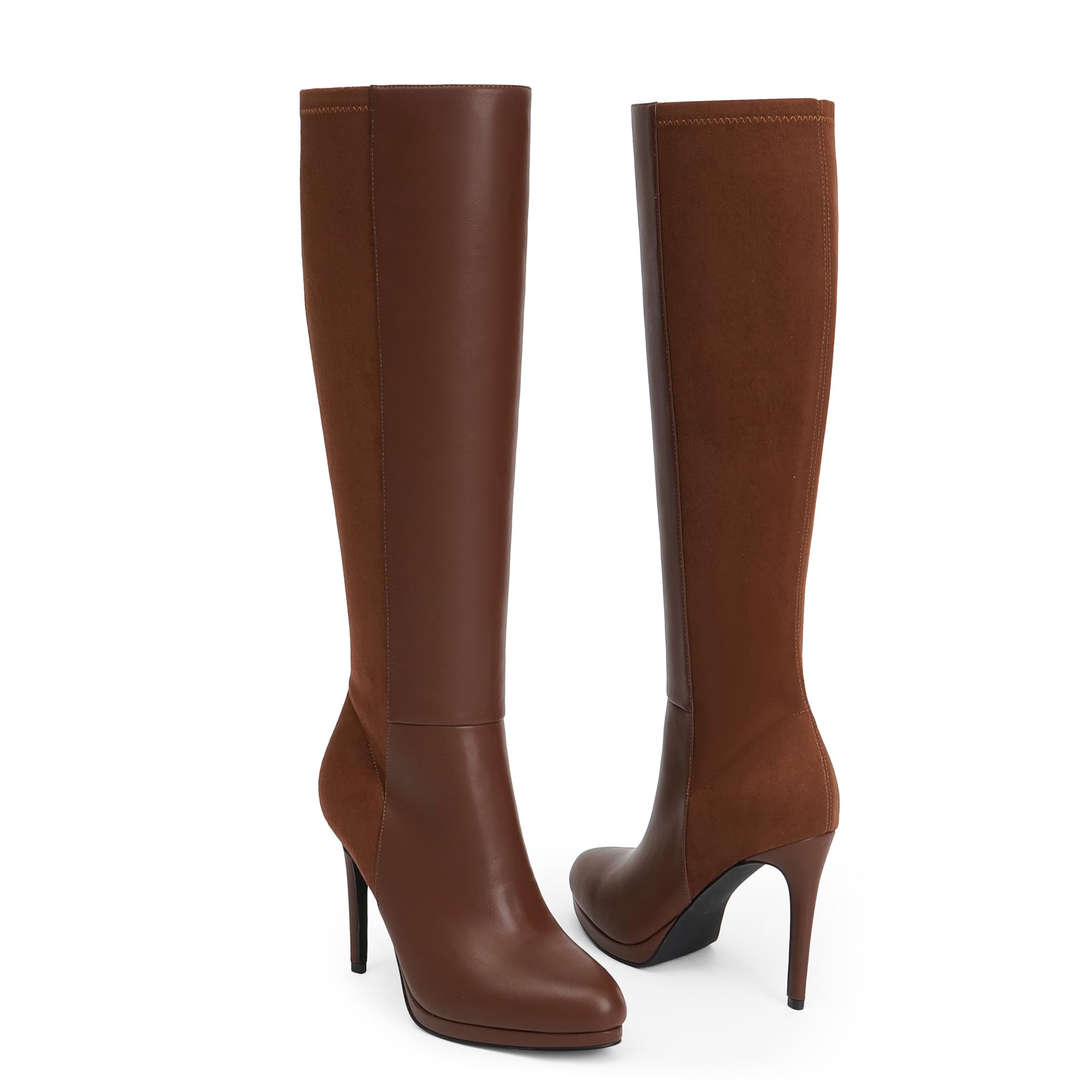 Knee-high brown boots