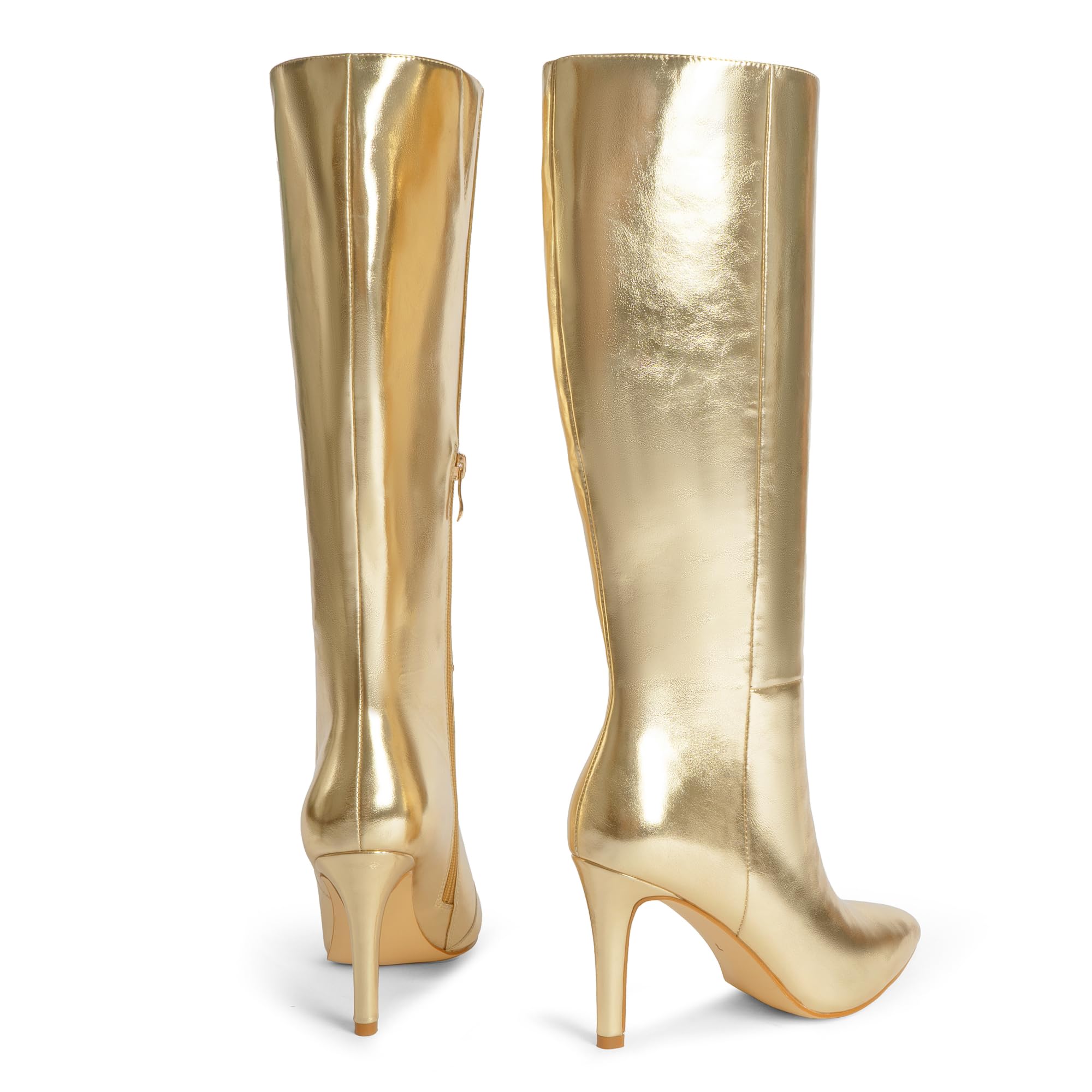 Women's high gold boots