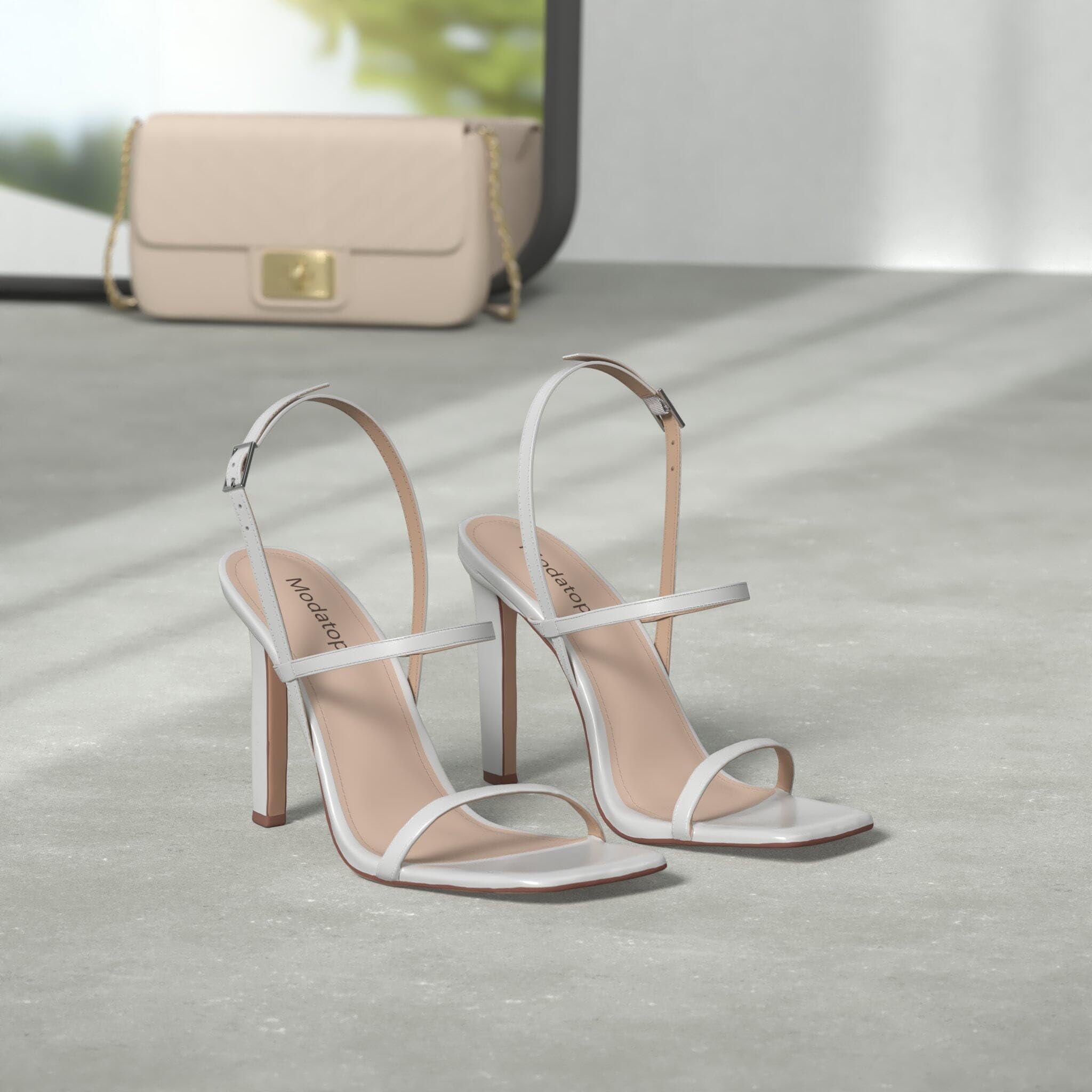 Women's white sandals