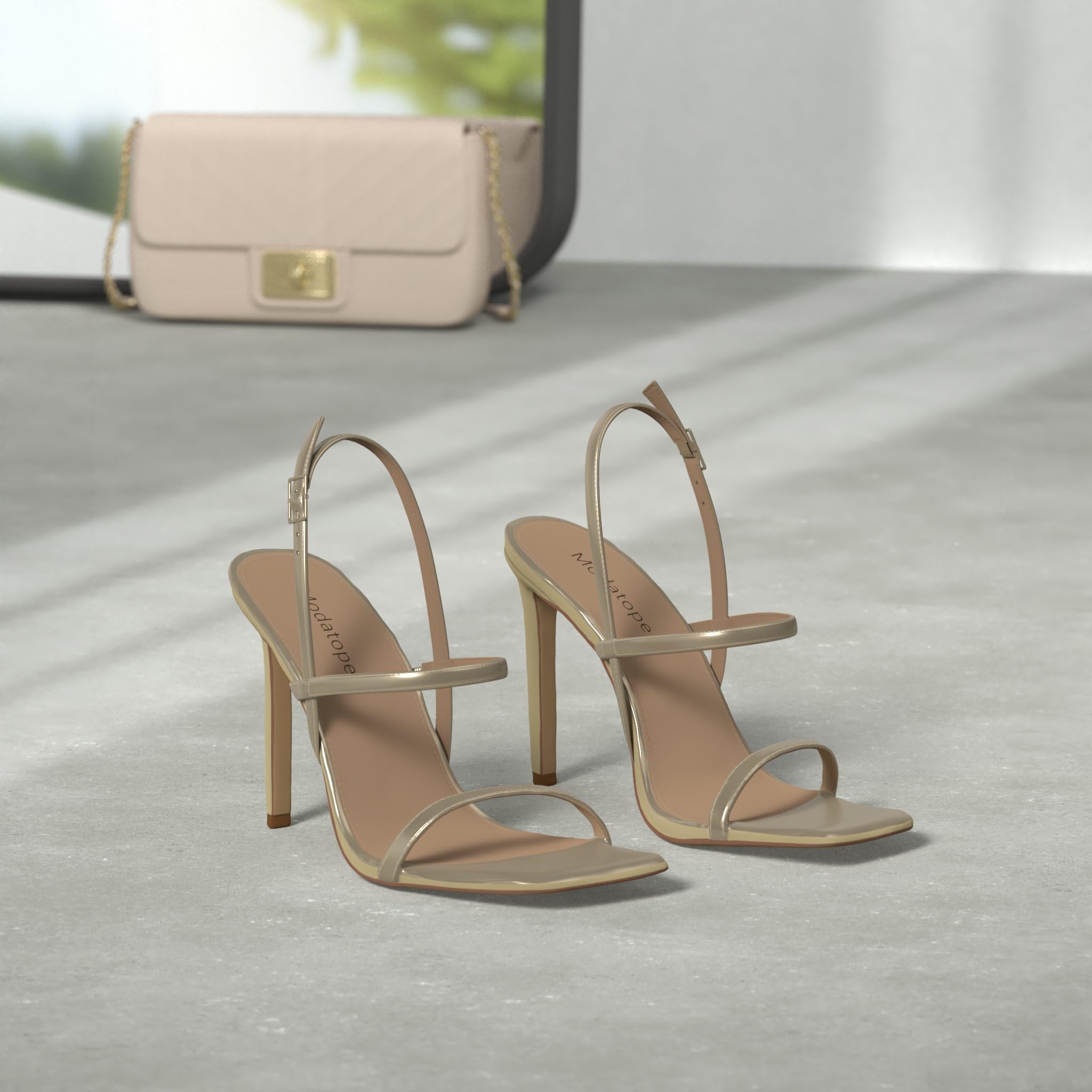 Women's gold sandals